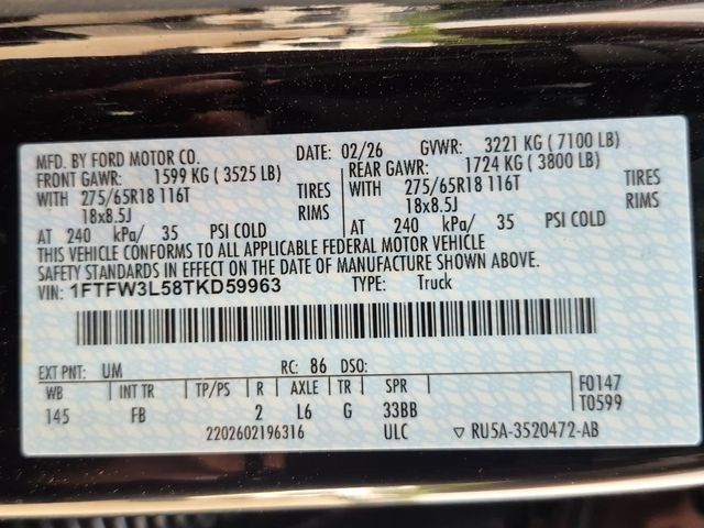 2026 Ford F-150 XLT Valor Package