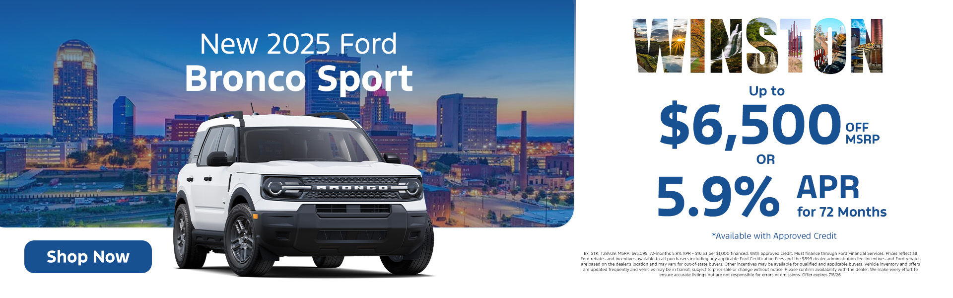 2025 Bronco Sport Deals