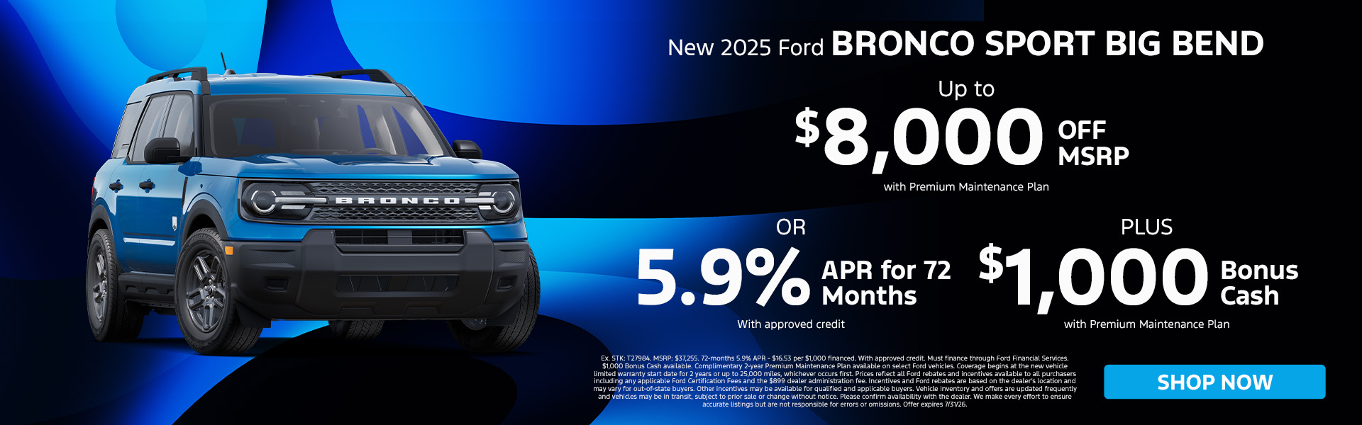 Ford Bronco Sport Offers