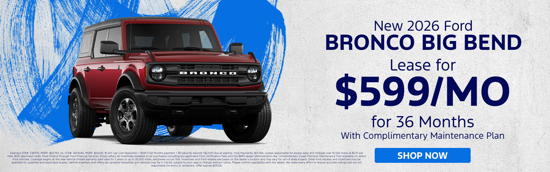 Bronco Lease Offer