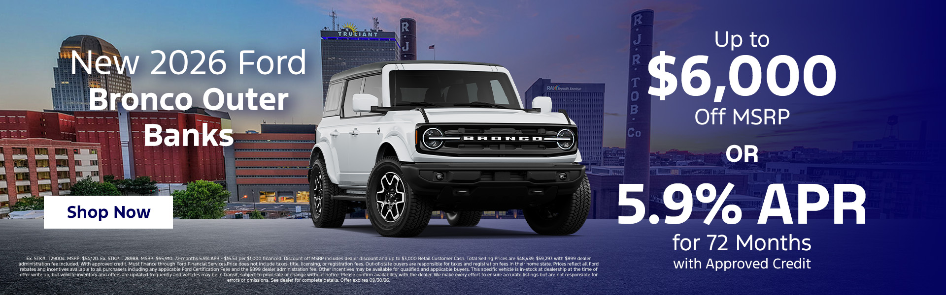 Ford Bronco Offers
