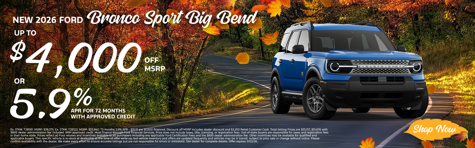 Bronco Sport Offers